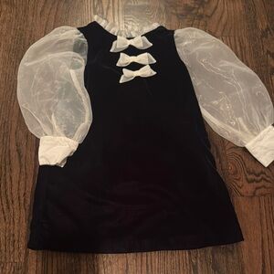 Janie and Jack Navy and White Formal Dress